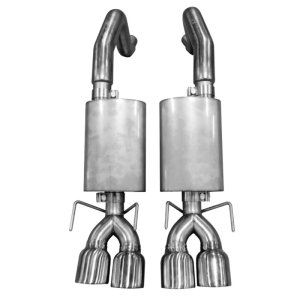 Chevrolet C6 Performance Exhaust - Kooks Headers - Axle Back with Polished tips - `06-`13